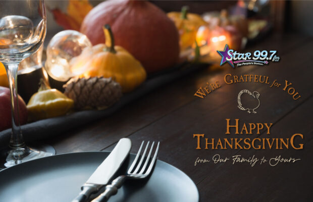 We’re Grateful for YOU! Happy Thanksgiving from Our Family to Yours!