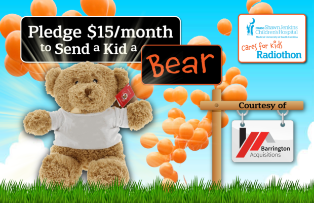Send a Bear to an MUSC Children’s Hospital Kid