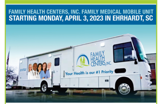 Health Care Comes to You: Mobile Medical Unit in Erhardt April 3 Health Care Comes to You: Mobile Medical Unit in Erhardt April 3