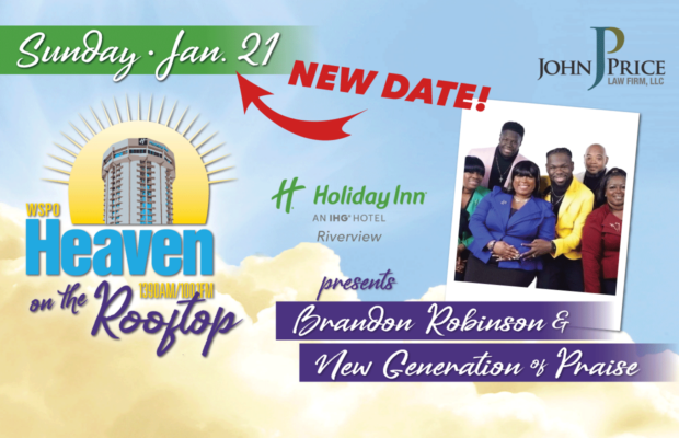 NEW DATE: Heaven on the Rooftop: Brandon Robinson & New Generation of Praise