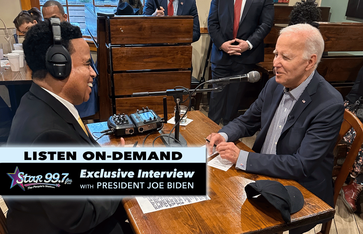 Click to Listen to the Exclusive Interview w/ POTUS On-Demand | Star 99.7