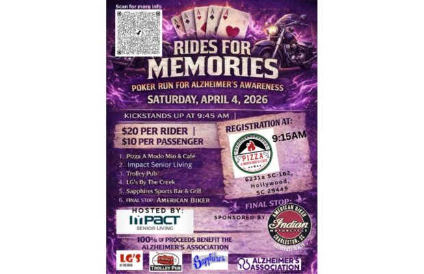 4/4: Ride for Memories – A Motorcycle Poker Run for Alzheimer’s