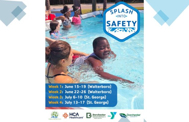 6/15-26 & 7/6-17 – Summerville Family YMCA ‘Splash Into Safety’ Program